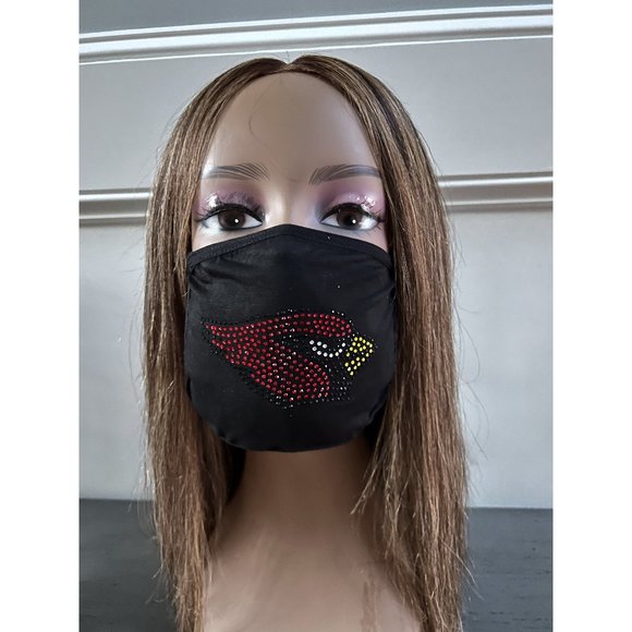 Arizona Cardinals Bling Rhinestone Face Mask - Picture 11 of 11
